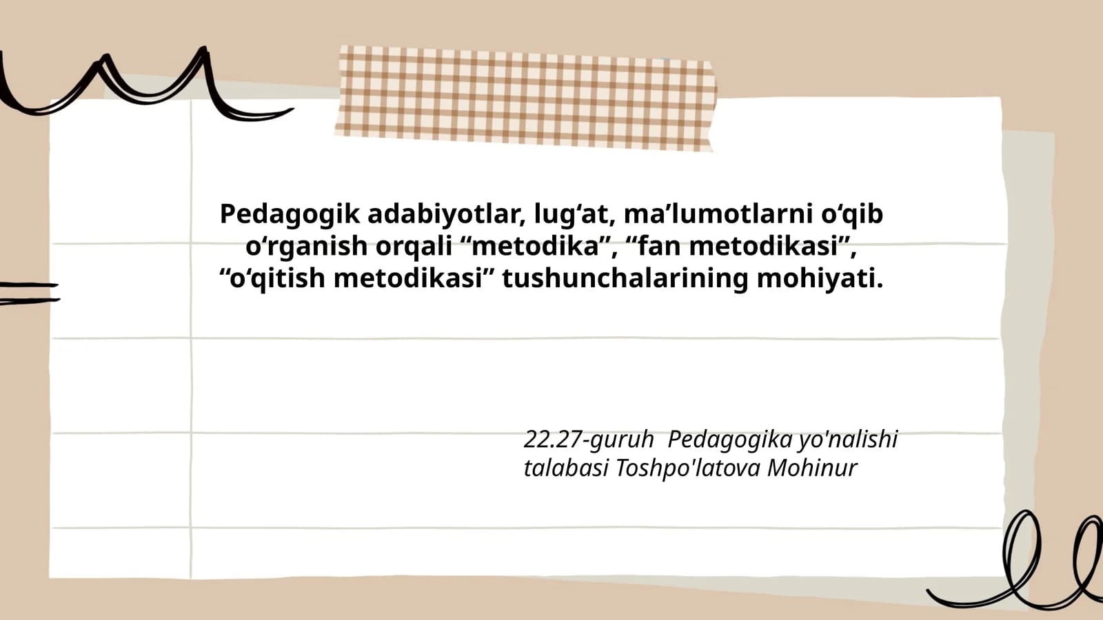 Pedagogik adabiyotlar