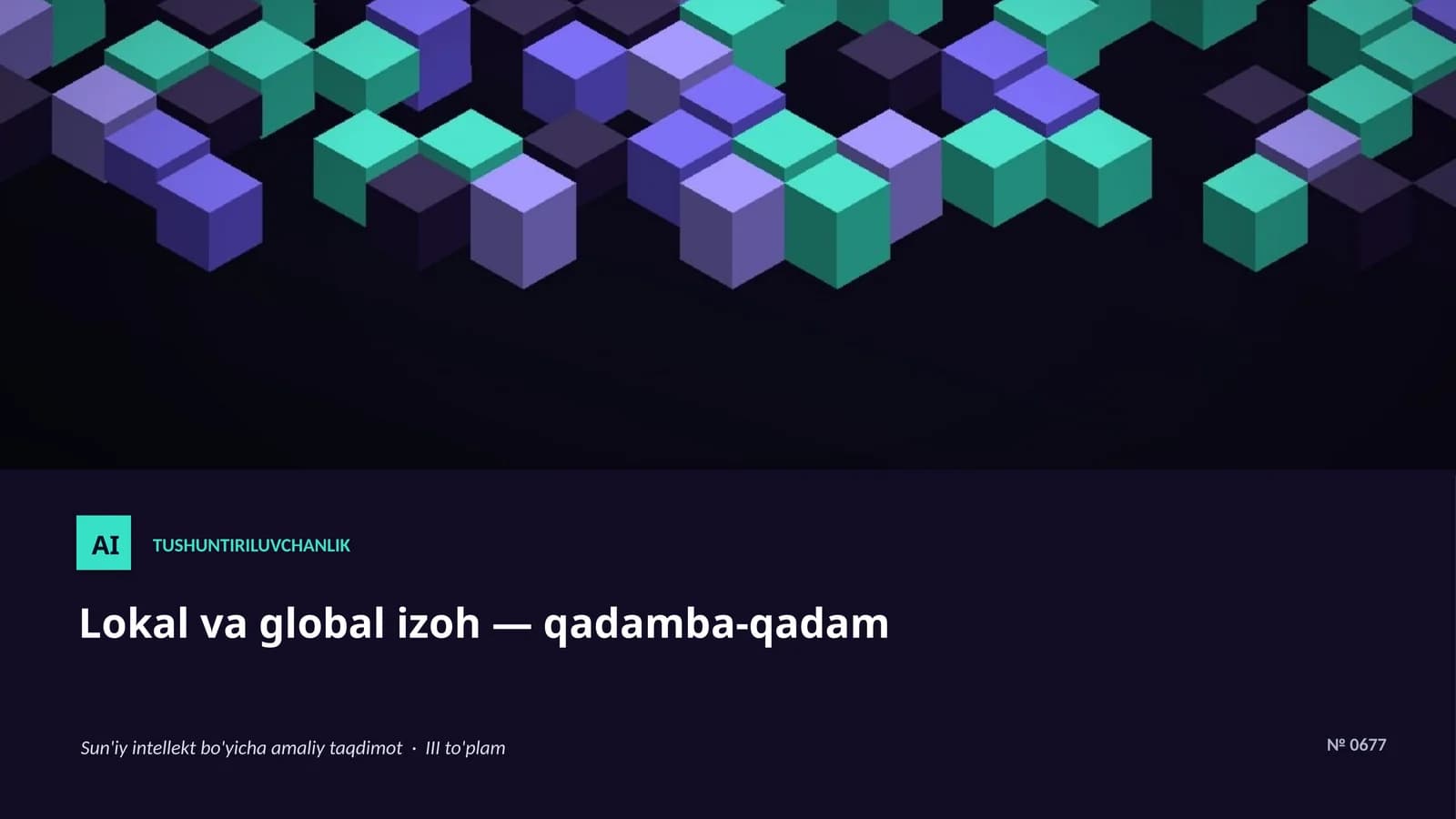 Lokal va global izoh — qadamba-qadam