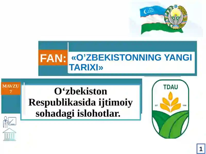O‘ZBEKISTONNING YANGI TARIXI