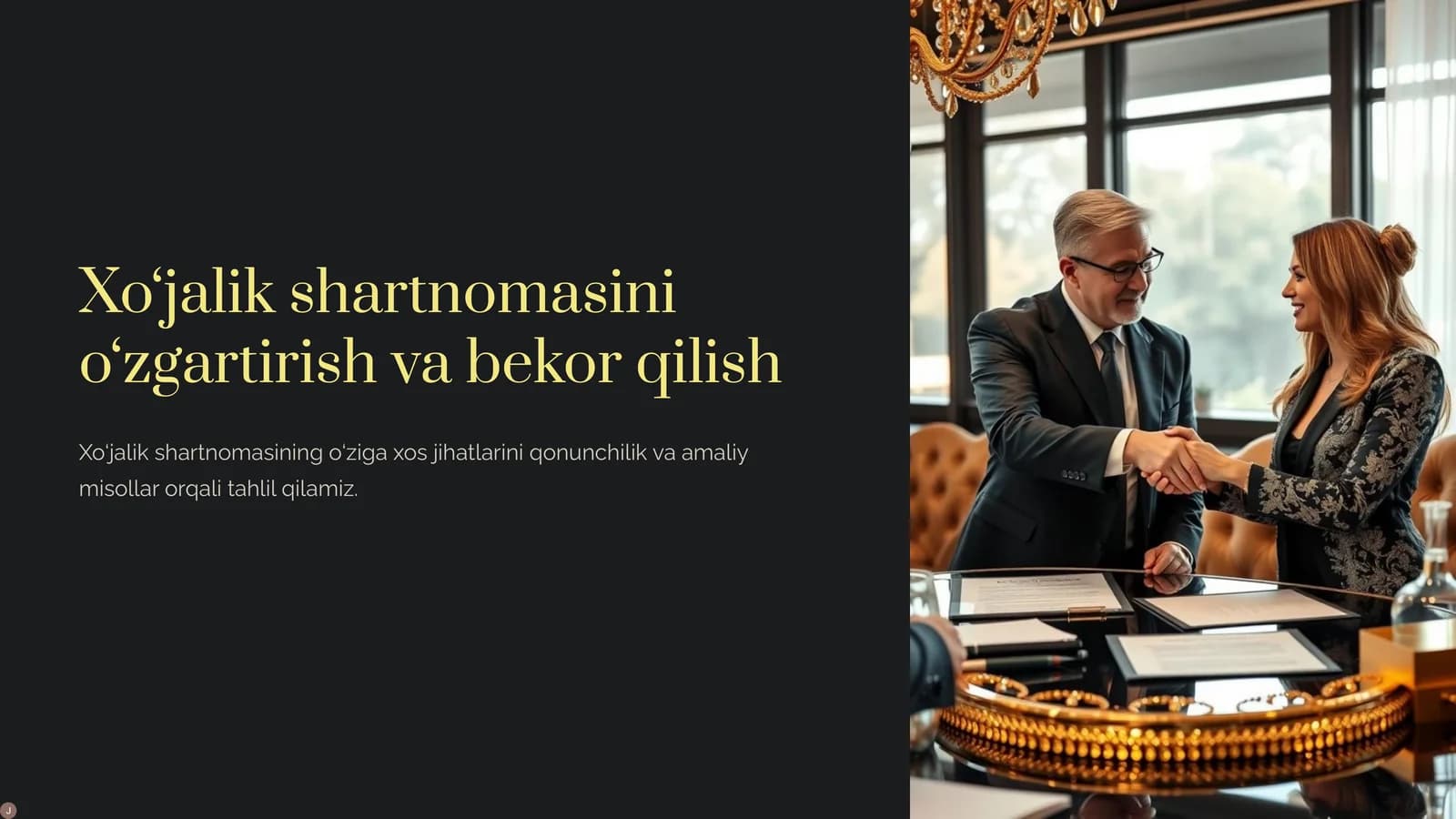 Xo‘jalik shartnomasini o‘zgartirish va bekor qilish
