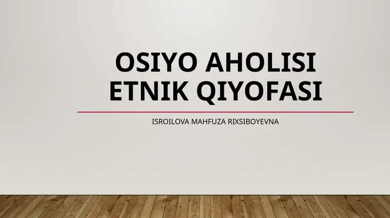 Osiyoaholi sietnik qiyofasi