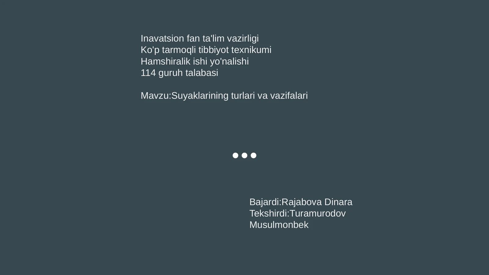 Suyaklarining turlari va vazifalari