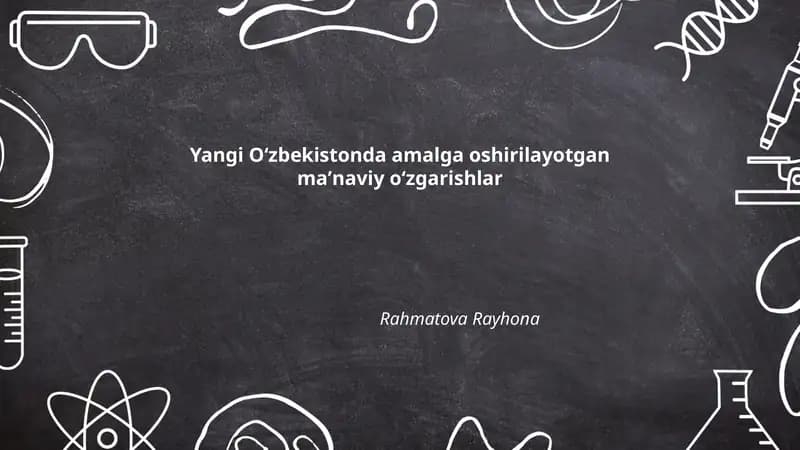 Maʼnaviy qadriyatlarni tiklash va mustahkamlash
