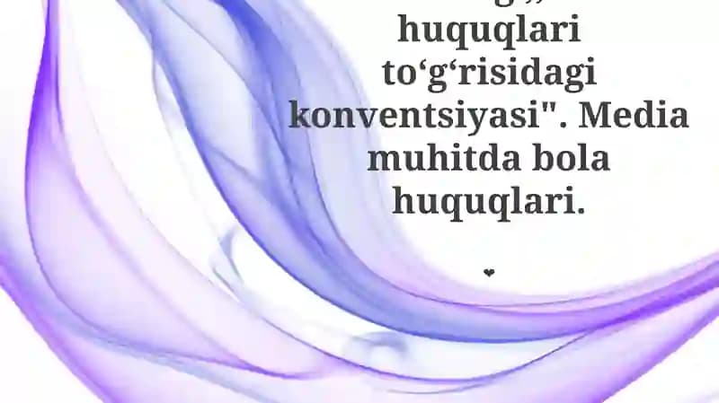 Bolalar Huquqlari Uchun CRC Asos