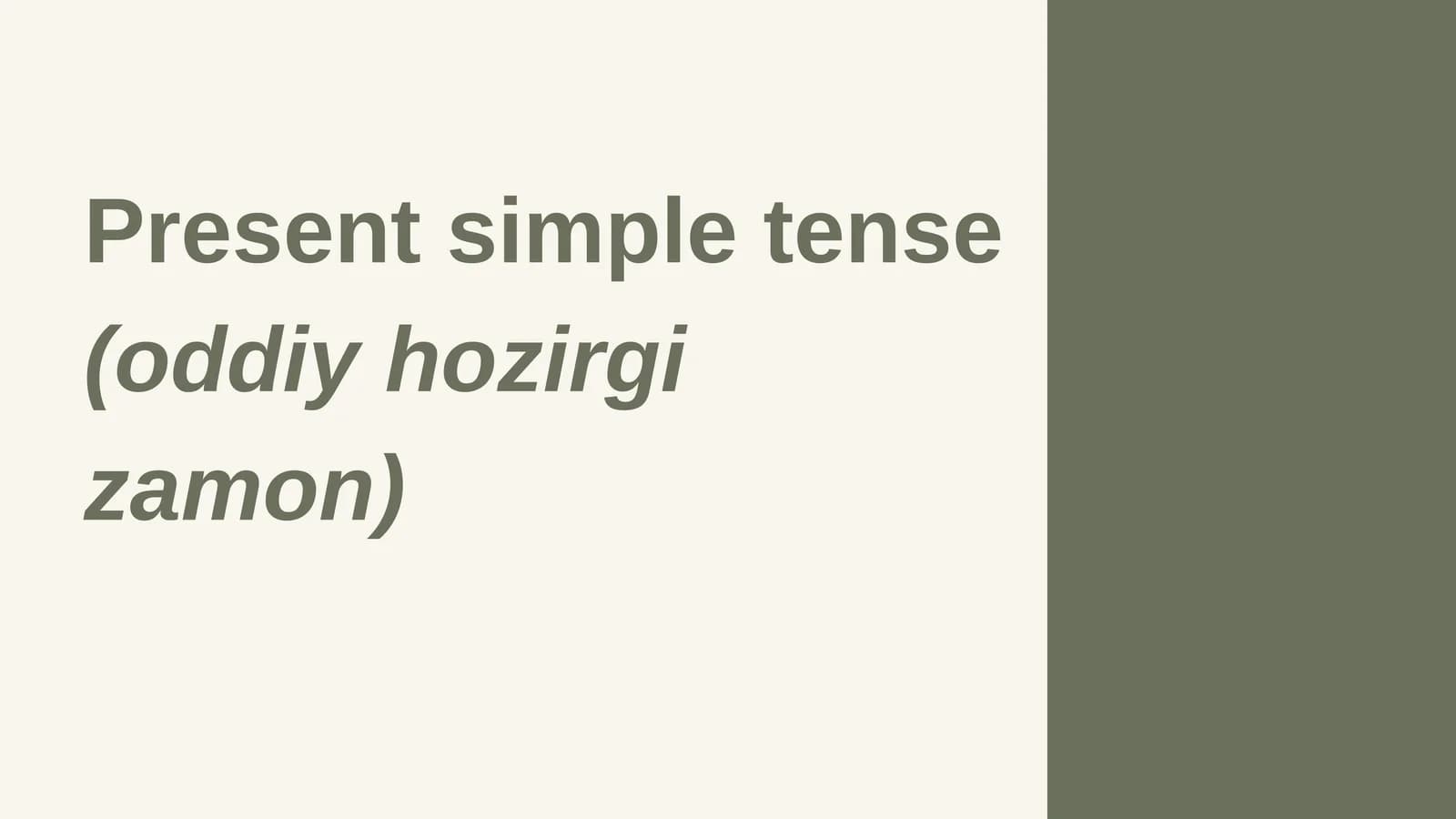 present simple tense - english grammar
