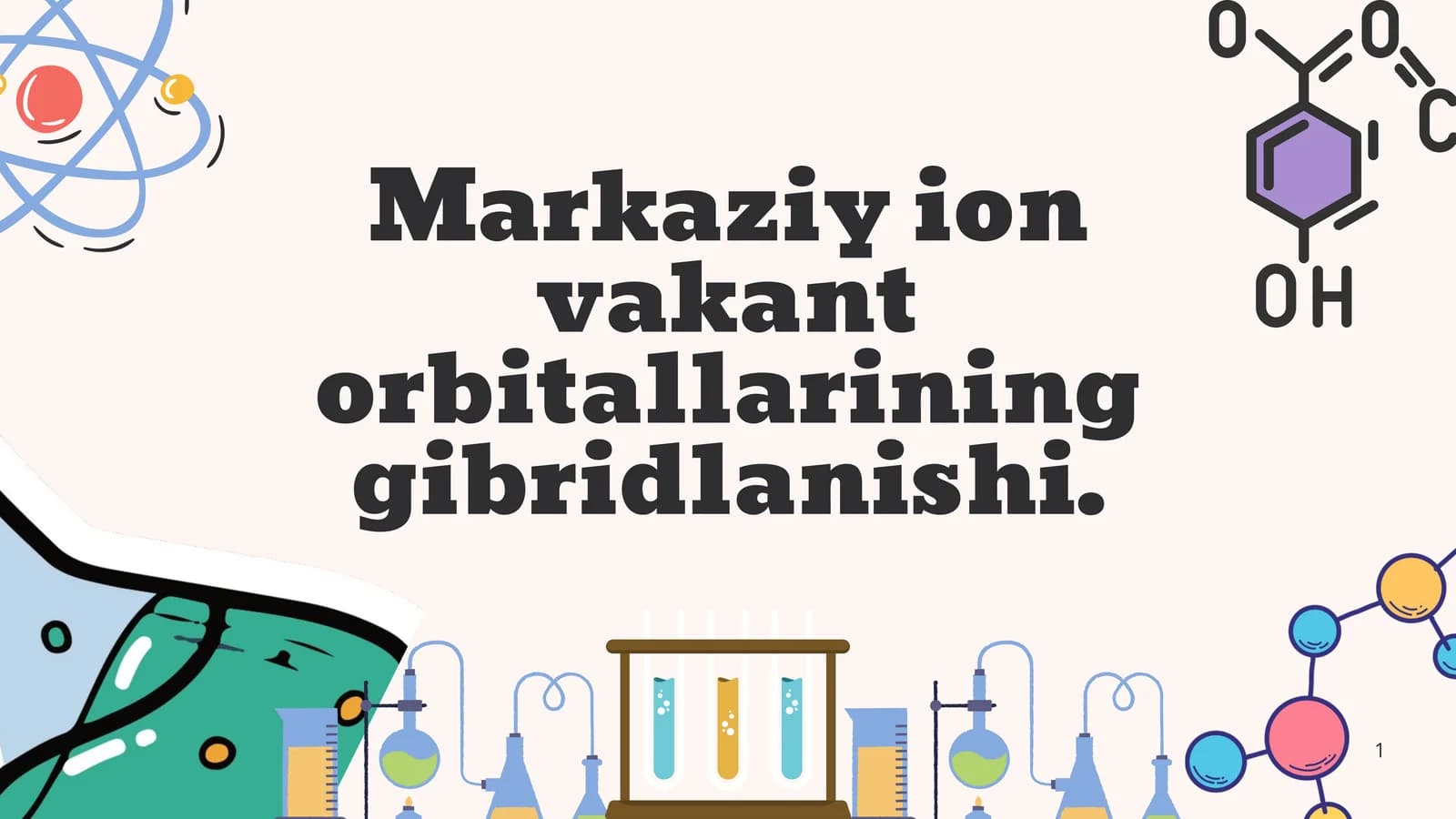 Markaziy ion vakant orbitallarining gibridlanishi