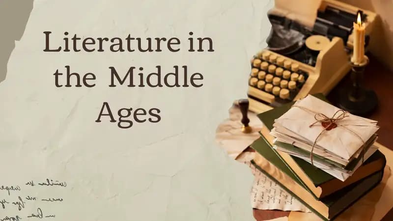 Literature in the Middle Ages