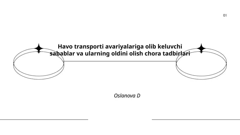 Havo transporti avariyalariga olib keluvchi sabablar va ularning oldini olish chora tadbirlari