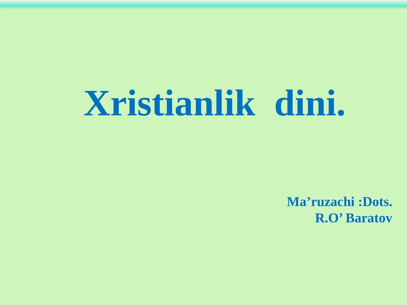 Xristianlikdini