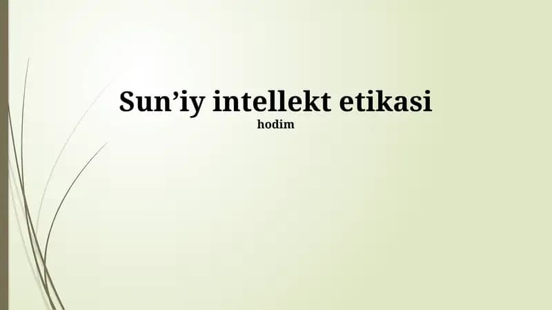 Sun’iy intellekt etikasi