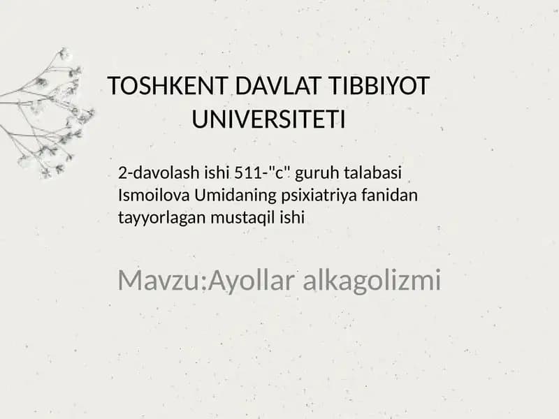 Ayollar alkogolizmi