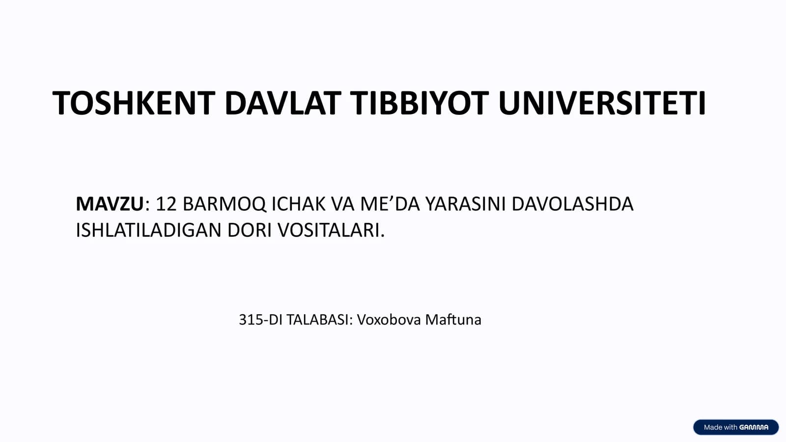 12 Barmoq Ichak va Me’da Yarasini Davolashda Ishlatiladigan Dori Vositalari