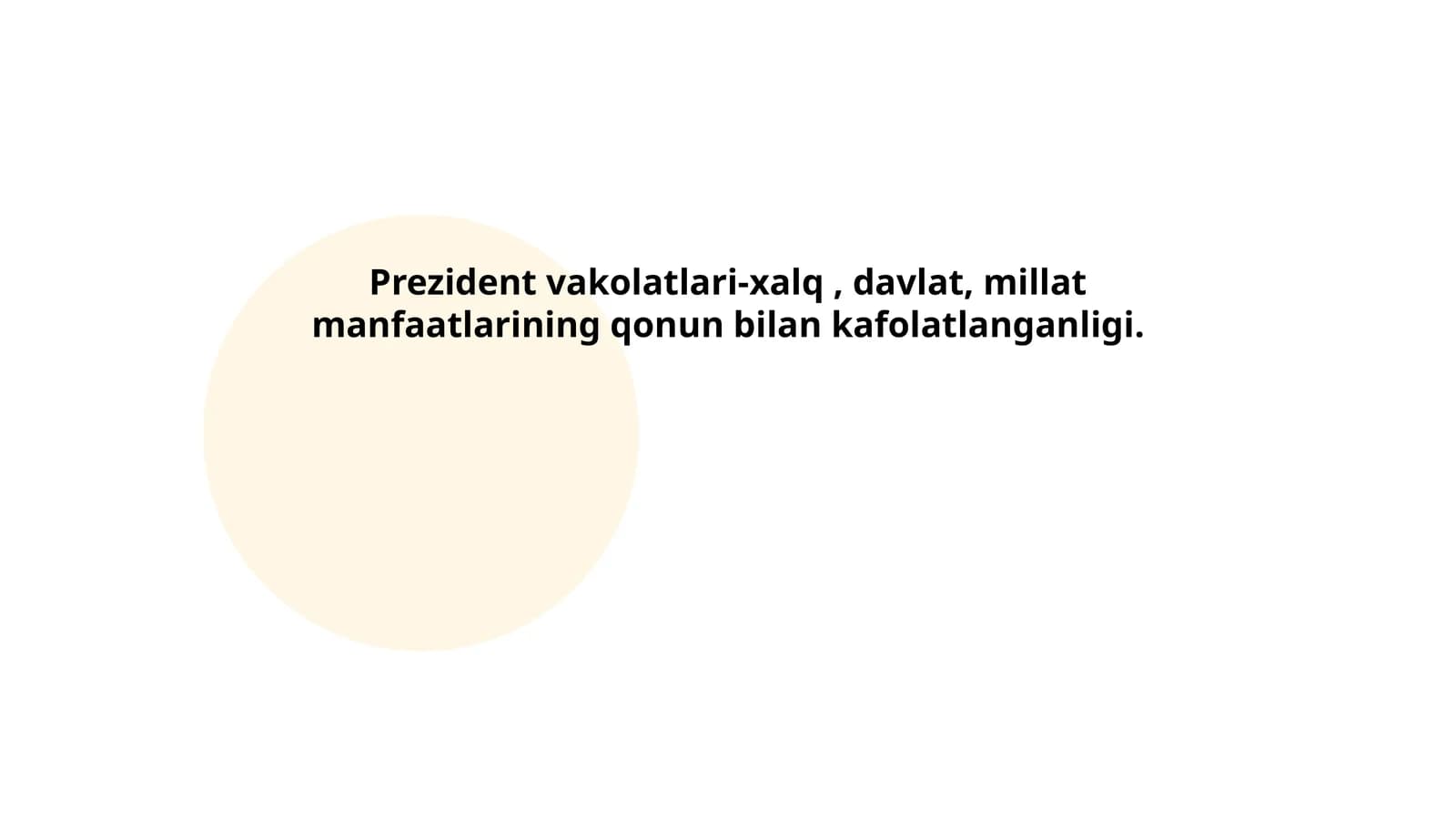 Prezident vakolatlari