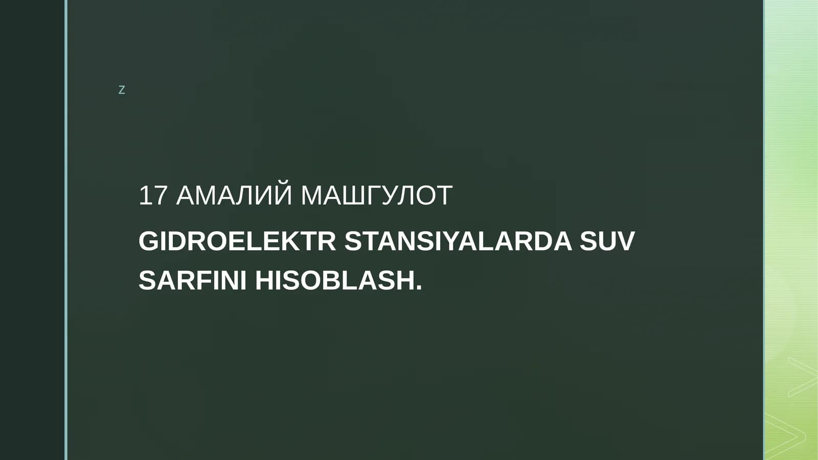 17 АМАЛИЙ МАШГУЛОТ