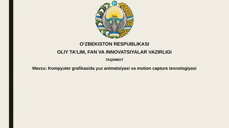 Yuz animatsiyasi va harakatni suratga olish texnologiyasi