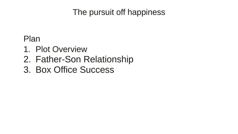 The pursuit off happiness