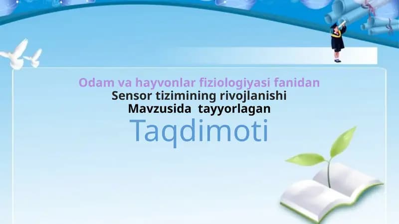 Sensor tizimining rivojlanishi