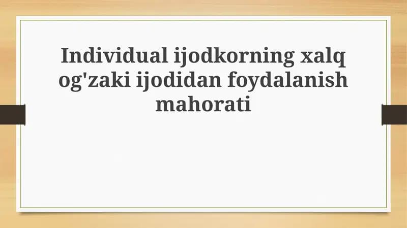 Folklor san'ati
