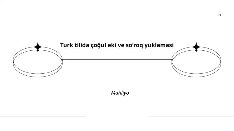 Turk tilida çoğul eki ve soʻroq yuklamasi