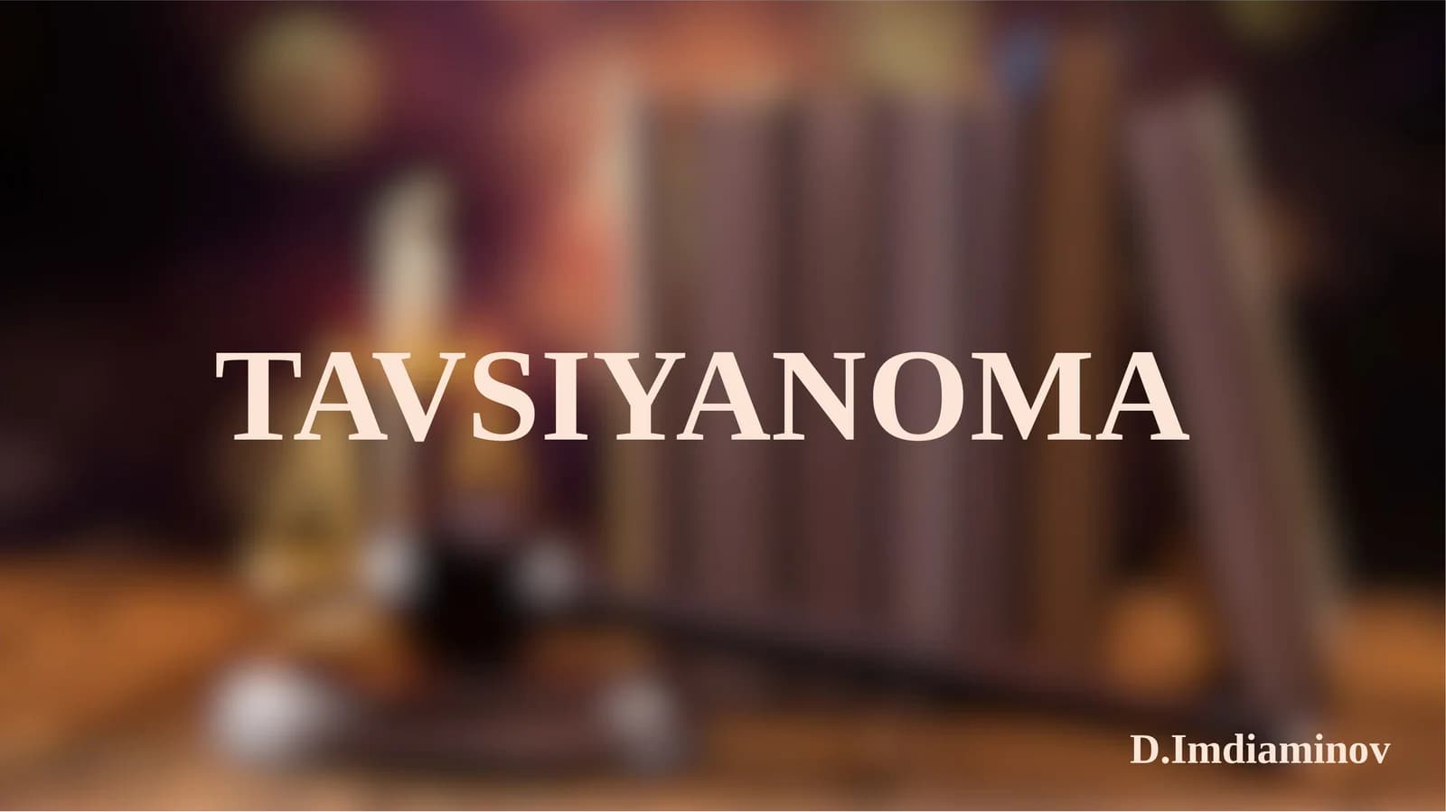 TAVSIYANOMA