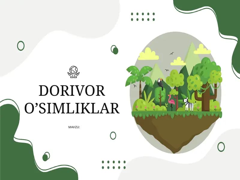 Dorivor o'simliklar