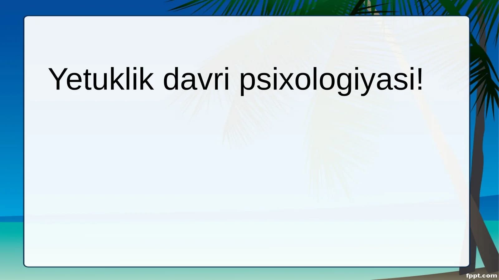 Yetuklik davri psixologiyasi