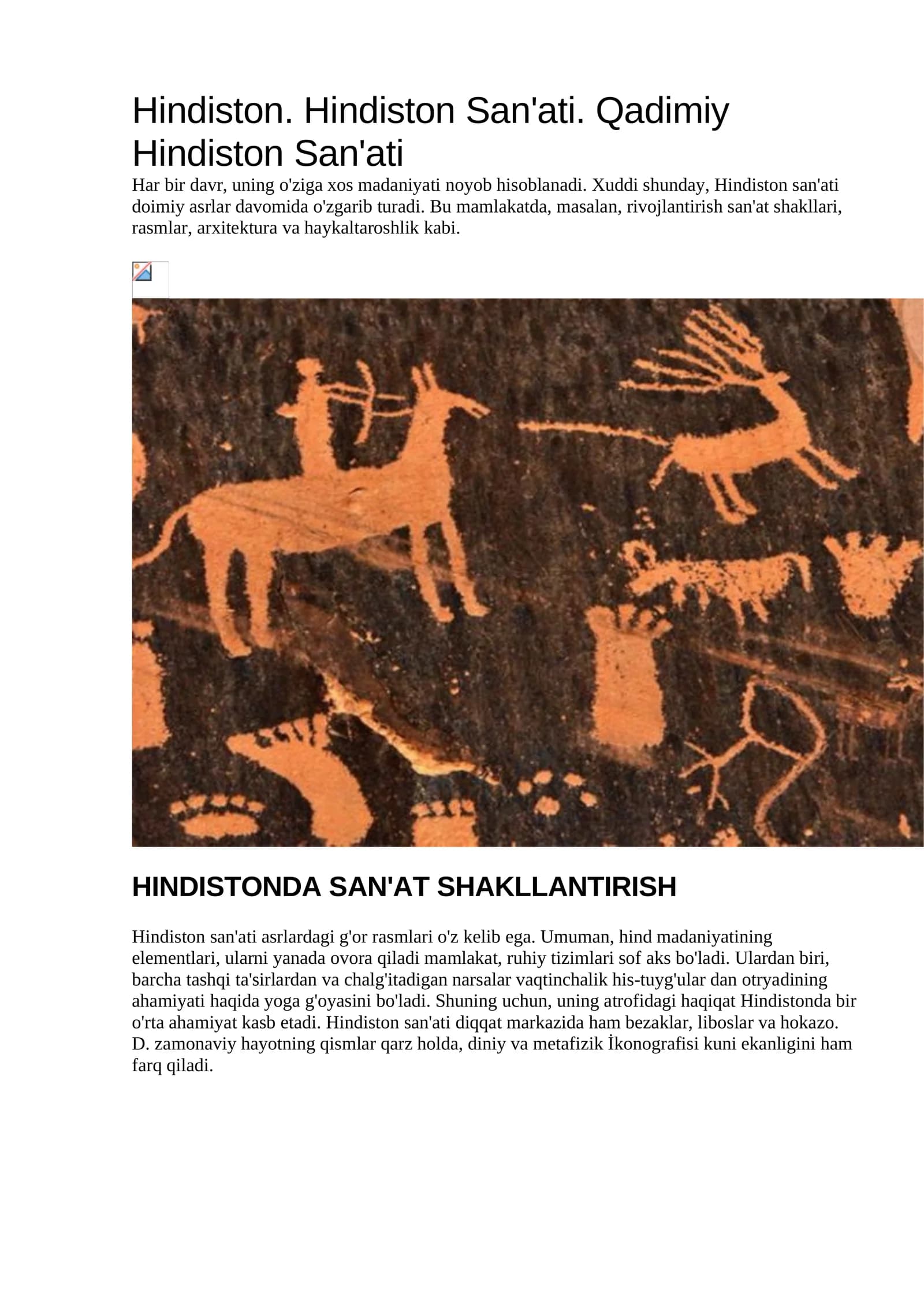 Hindiston San'ati