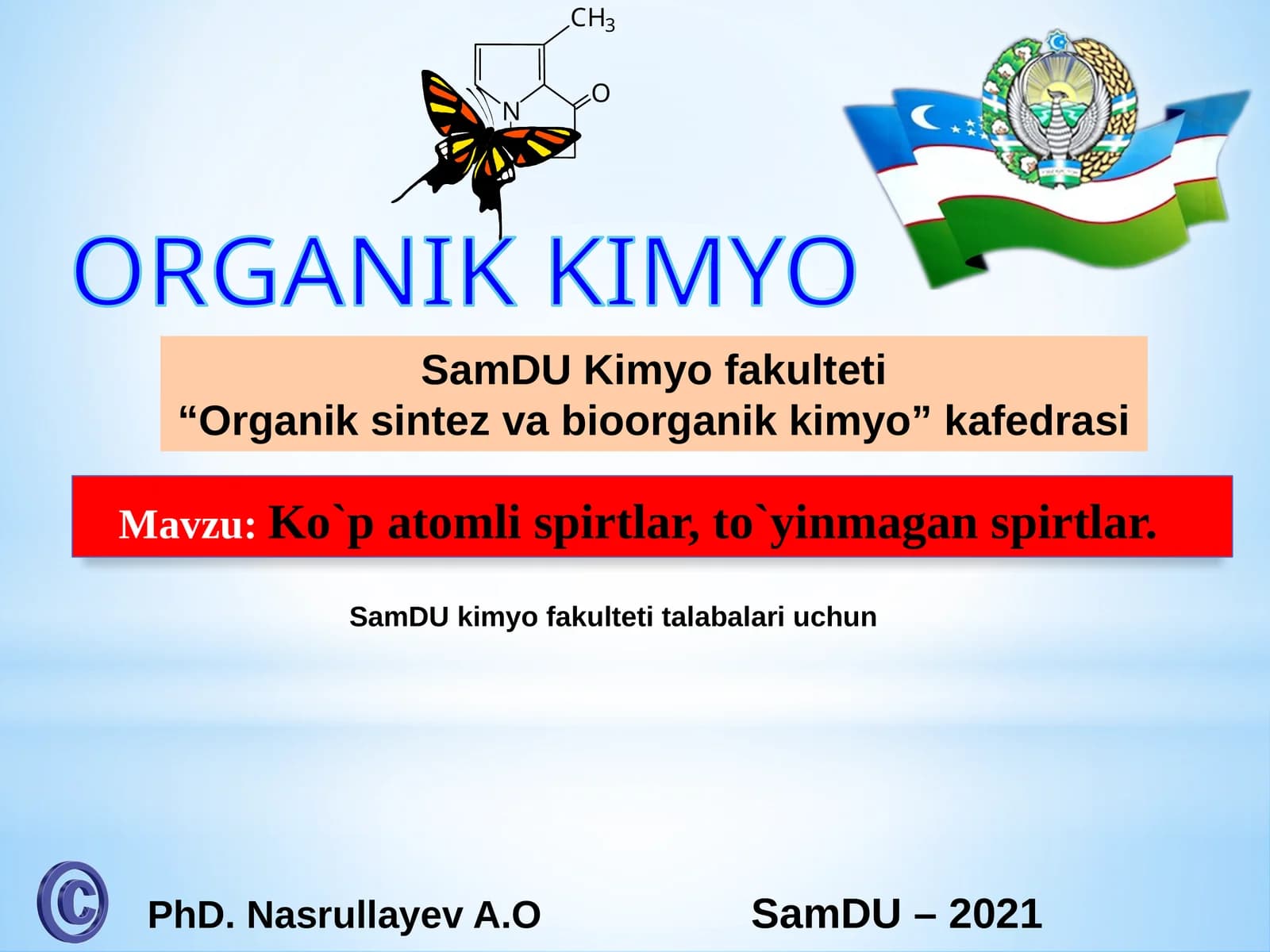 Ko`patomli spirtlar, to`yinmagan spirtlar