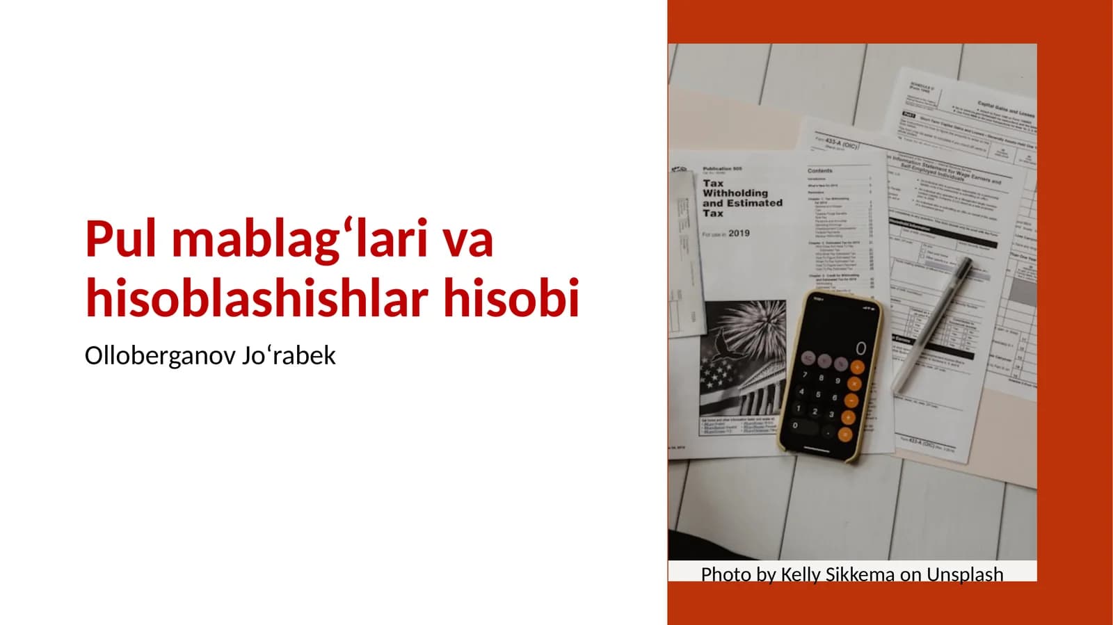Pul mablag‘lari va hisoblashishlar hisobi