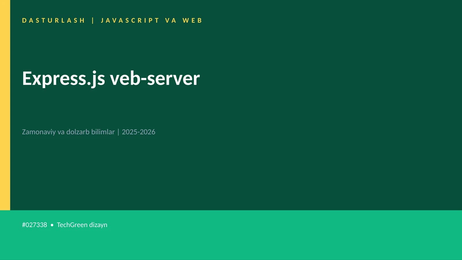 Express.js veb-server