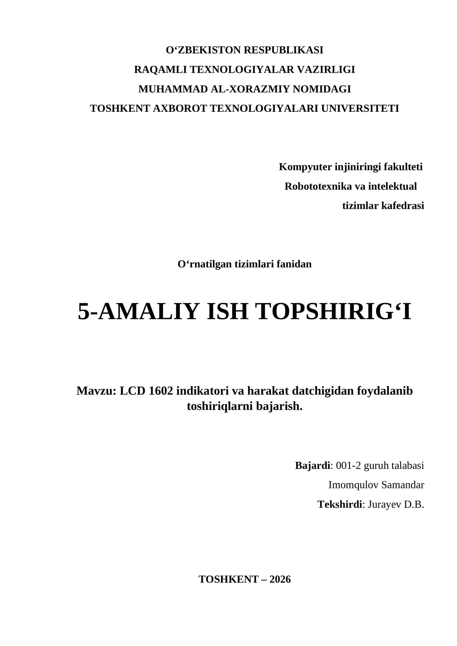 5-AMALIY ISH TOPSHIRIG‘I