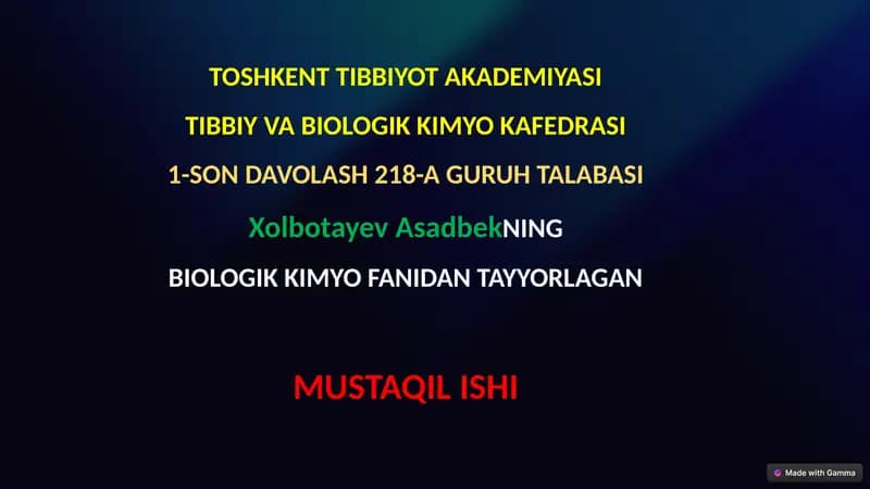 MEMBRANALAR BUZILISHLARINI PATOLOGIK JARAYON KELTIRIB CHIQARISHDAGI O'RNI