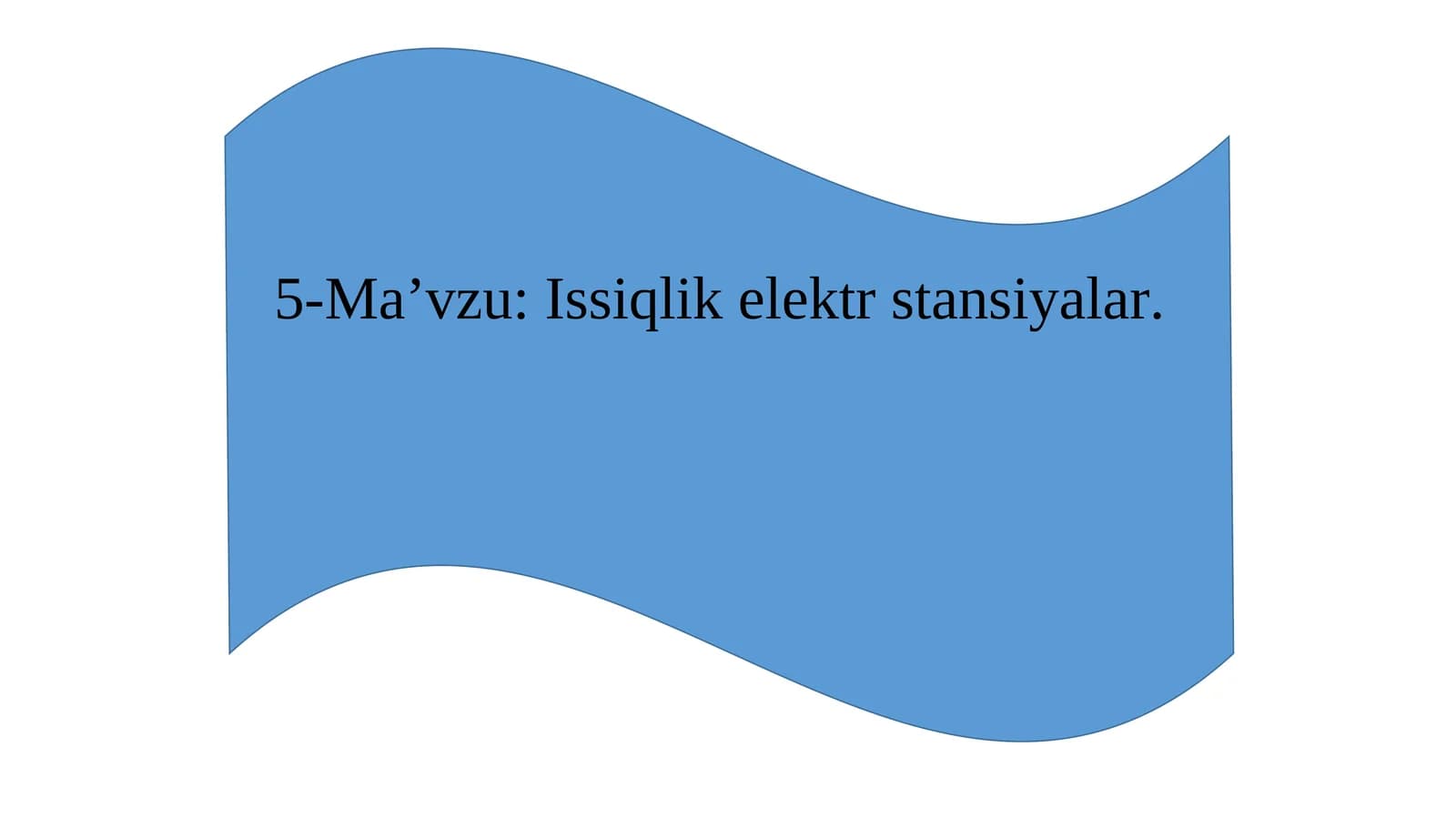 Issiqlik elektr stansiyalar