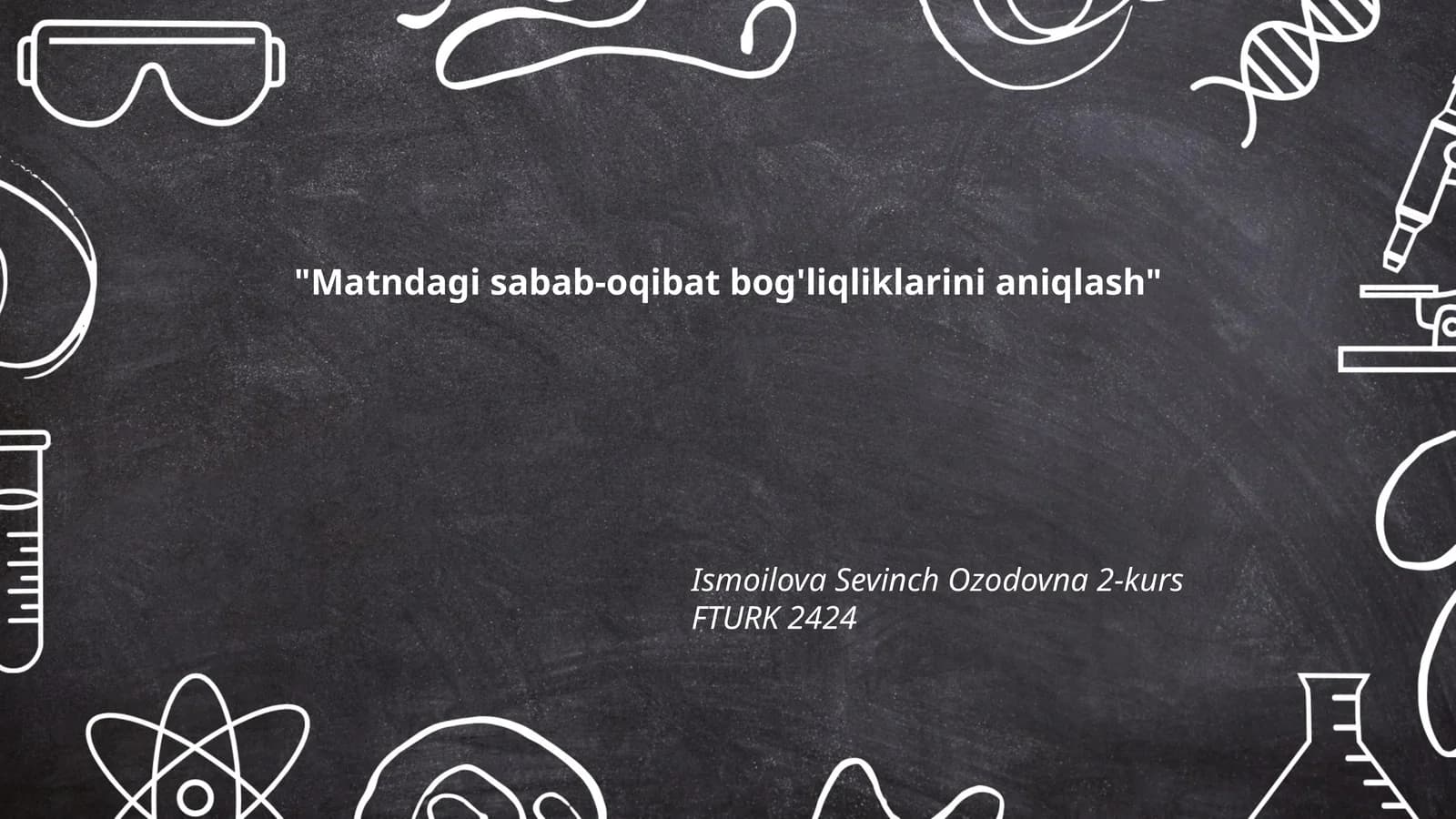 Matndagi sabab-oqibat bog'liqliklarini aniqlash
