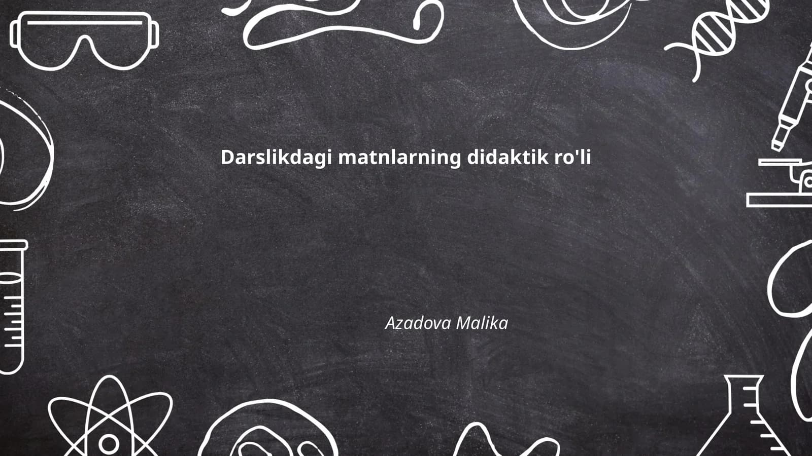 Darslikdagi matnlarning didaktik ro'li