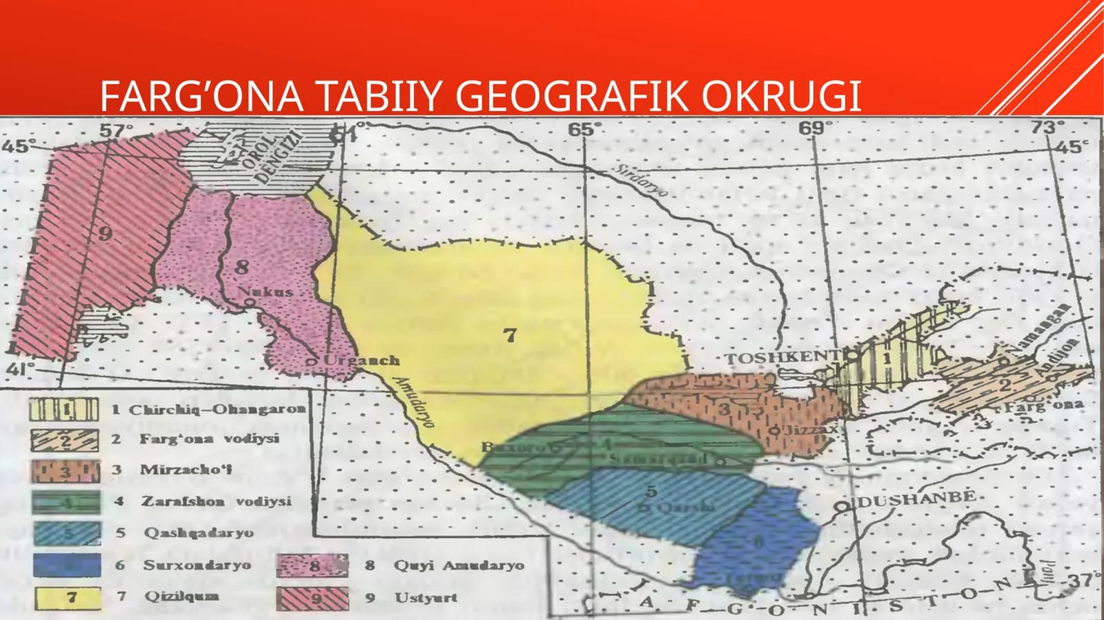 7-sinf. Geografiya. Farg'ona tabiiy geografik okrugi