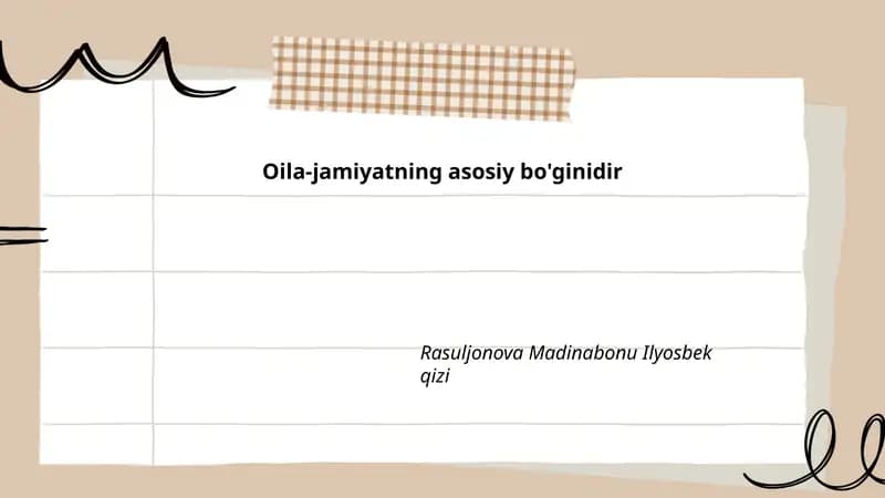 Oilaning jamiyatdagi ijtimoiy funktsiyalari