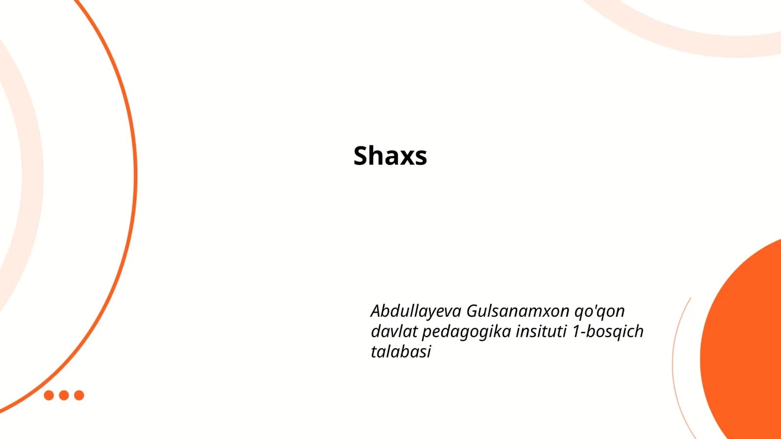 Shaxsiy rivojlanish