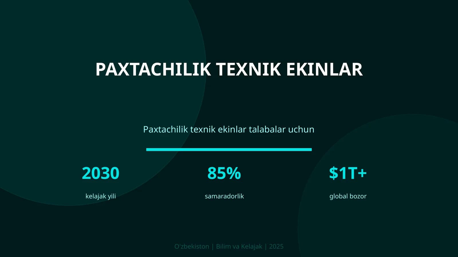 Paxtachilik texnik ekinlar