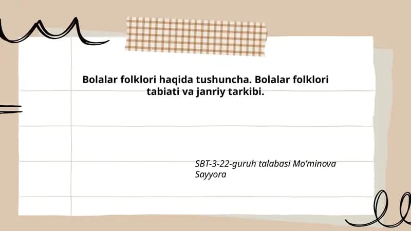 Bolalar folklori