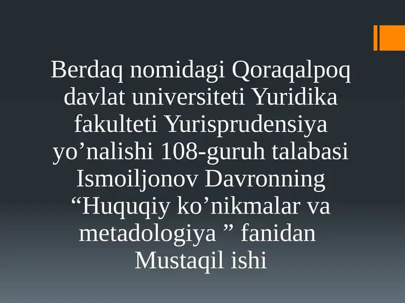 Huquqshunosning nutq madaniyati