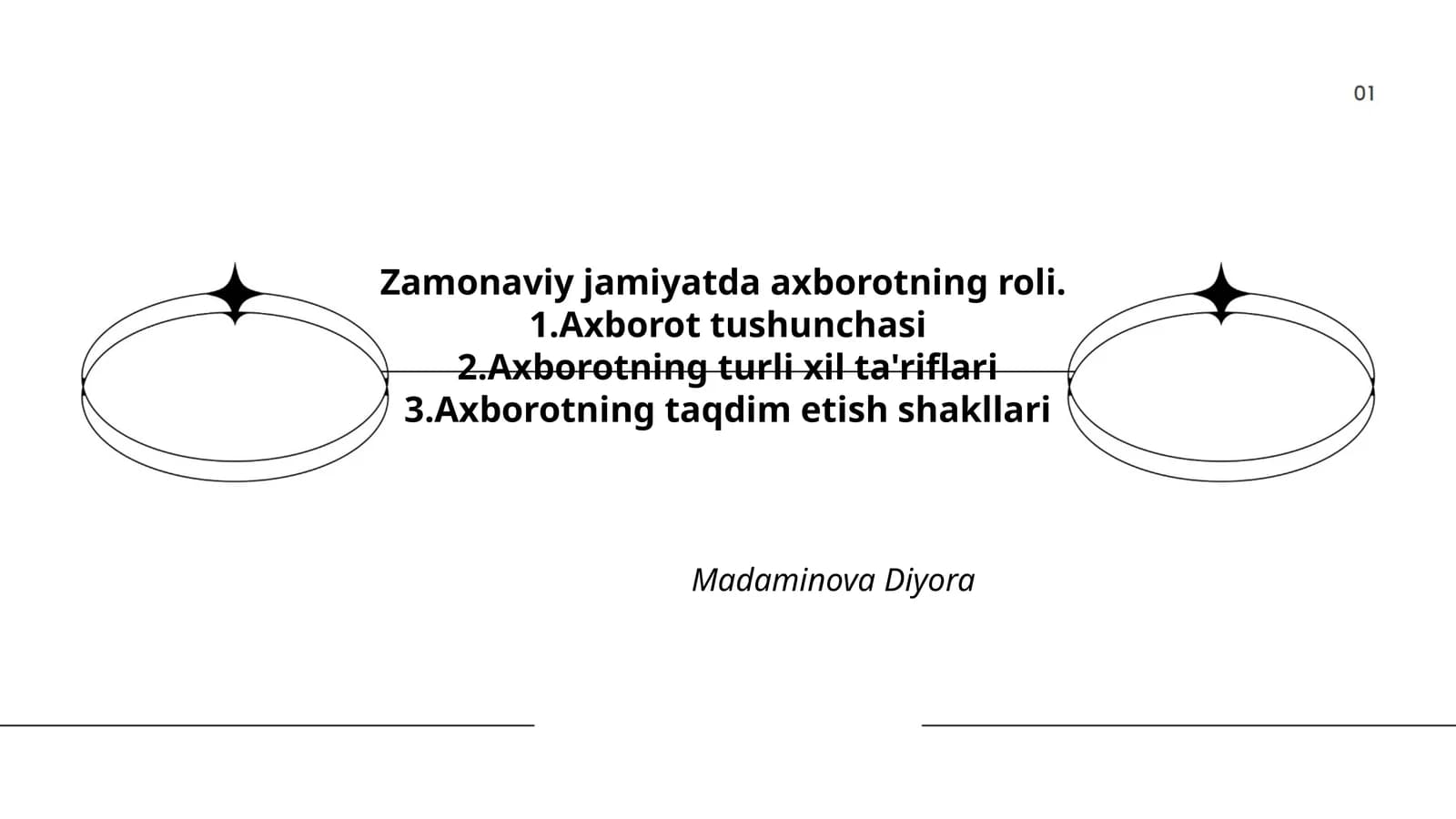 Axborotning turli xil ta'riflari