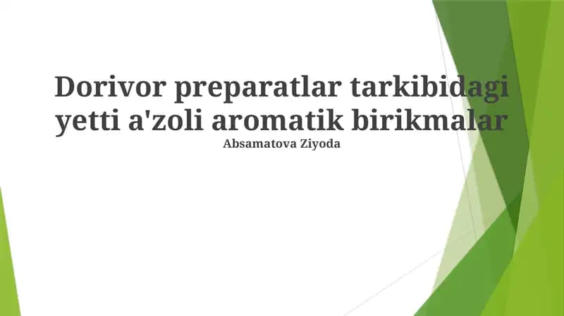 Tsikloheptatrien va uning hosilalari