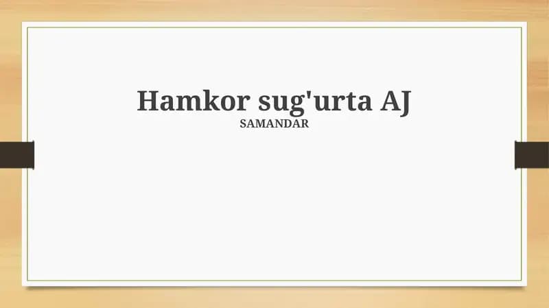 Hamkor Sug'urta