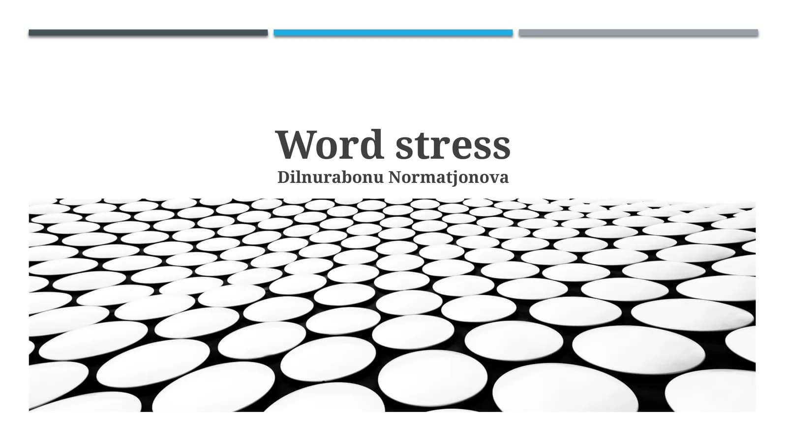 Word stress