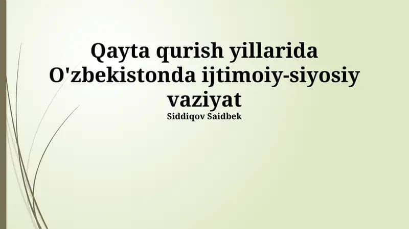 Ommaviy axborot vositalarining holati