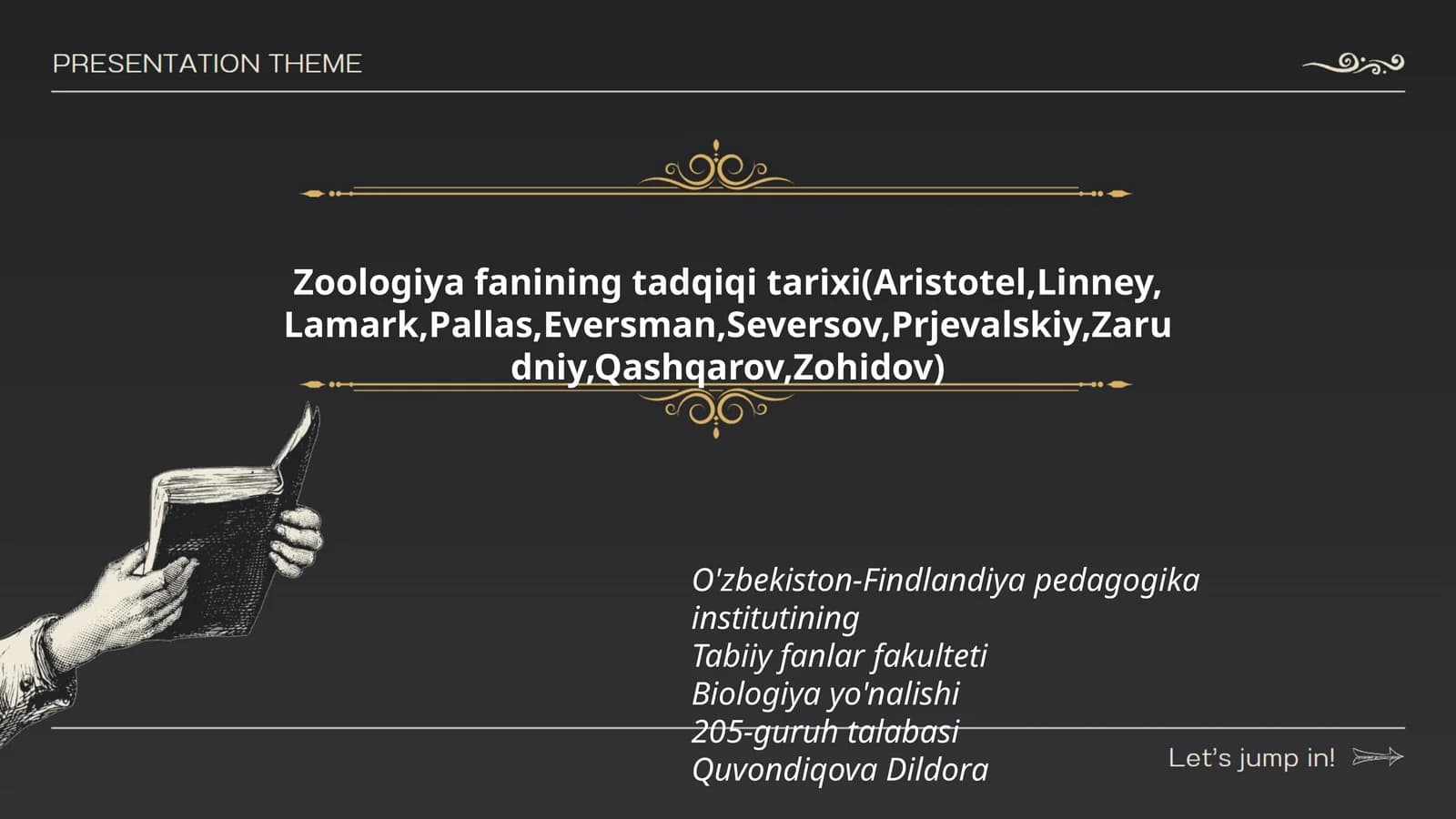 Zoologiya fanining tadqiqi tarixi