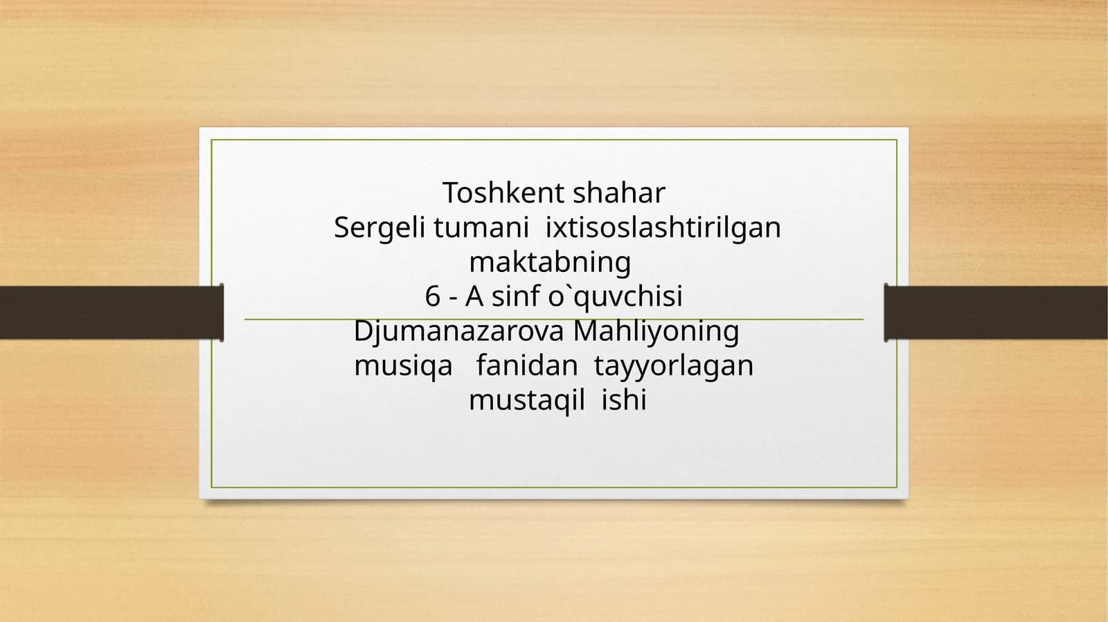 Мусика санъати миллий чолгу асбобларининг орни