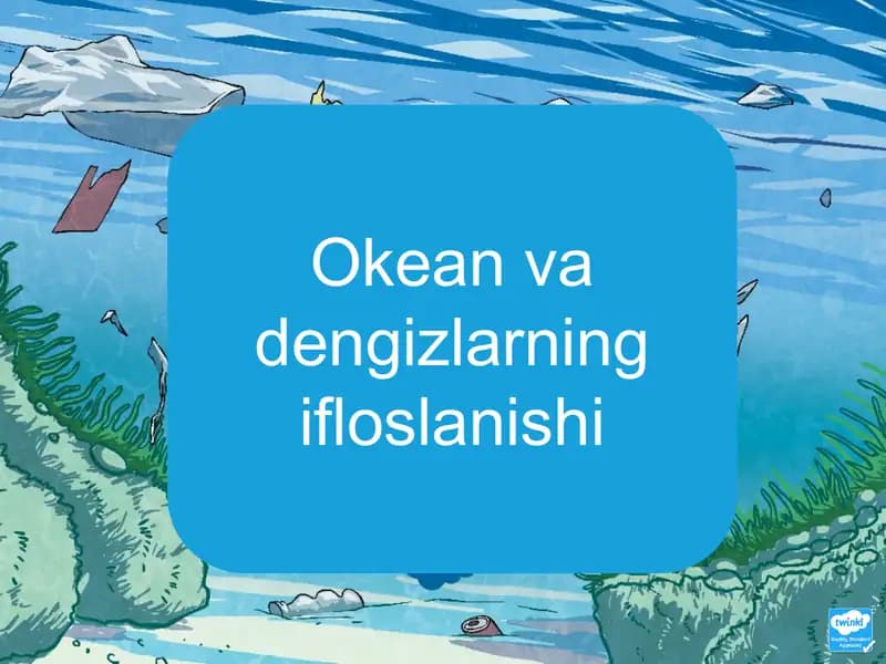 Okean va dengizlarning ifloslanishi