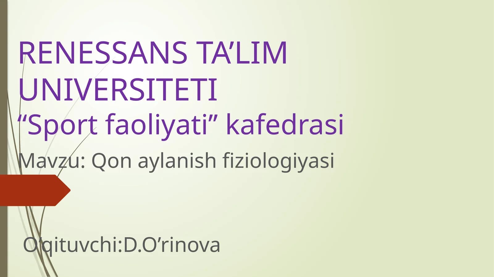 Qonaylanish fiziologiyasi